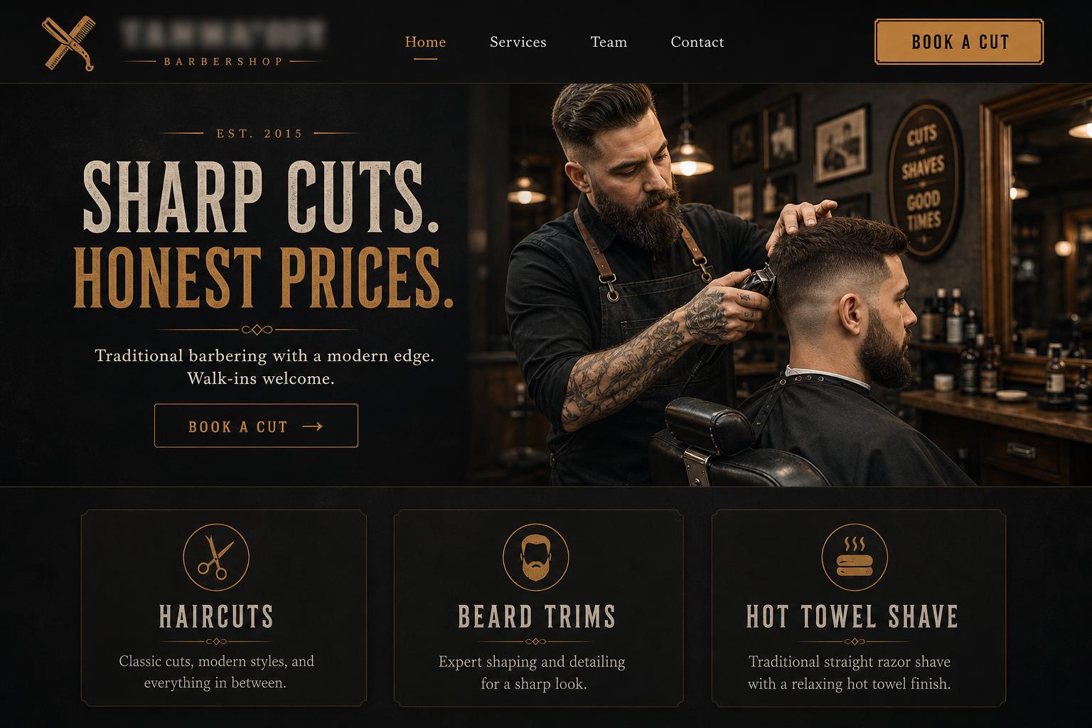 Grooming landing page